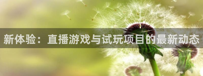 辉达娱乐注册测速：新体验：直播游戏与试玩项目的最新动态